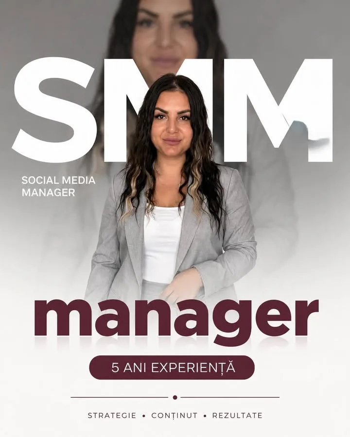 Alina Mîndrilă — Social Media Manager, 5 ani experiență